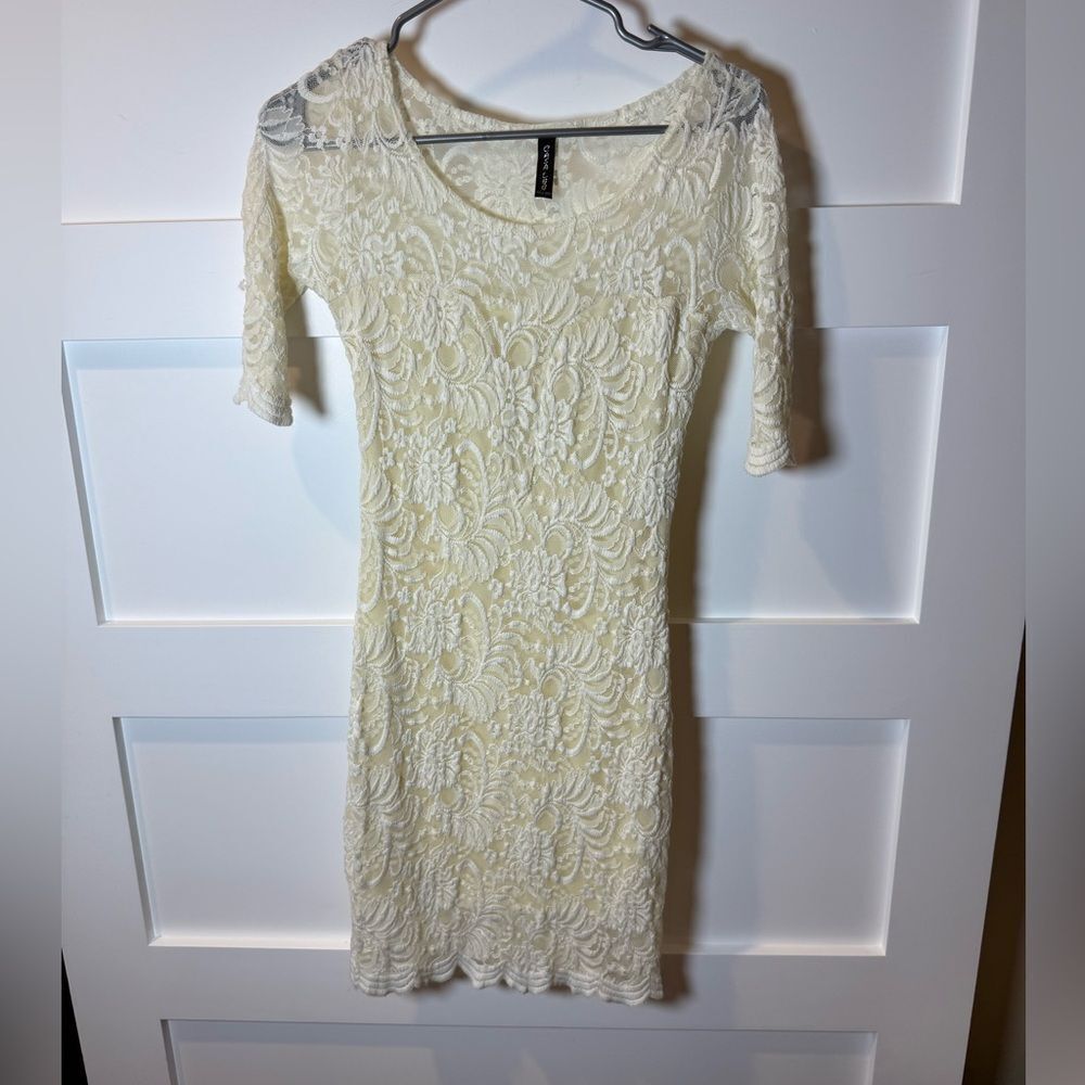 ☀️ Casa Lee Elegant Lace Dress Cream ☀️
